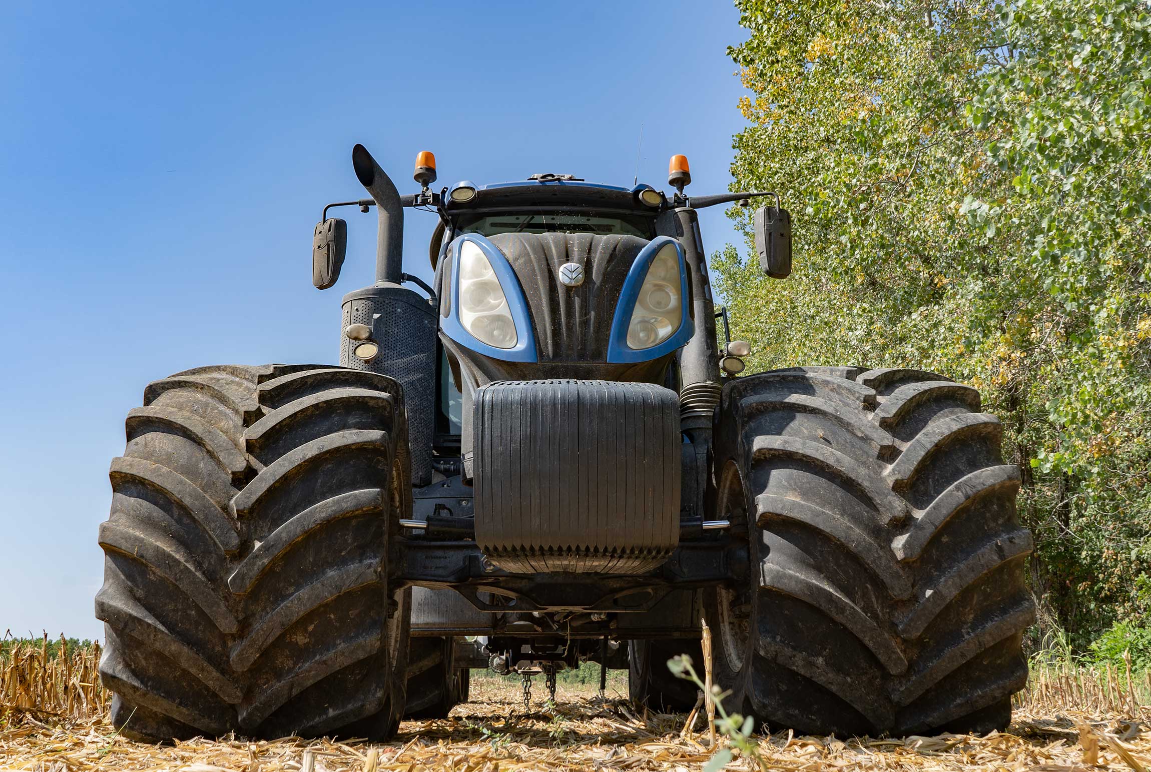 New Holland Tractor With LSW Super Single Tires